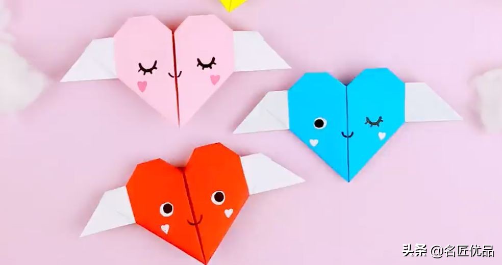 手工折心的制作方法,折一张纸手工大全