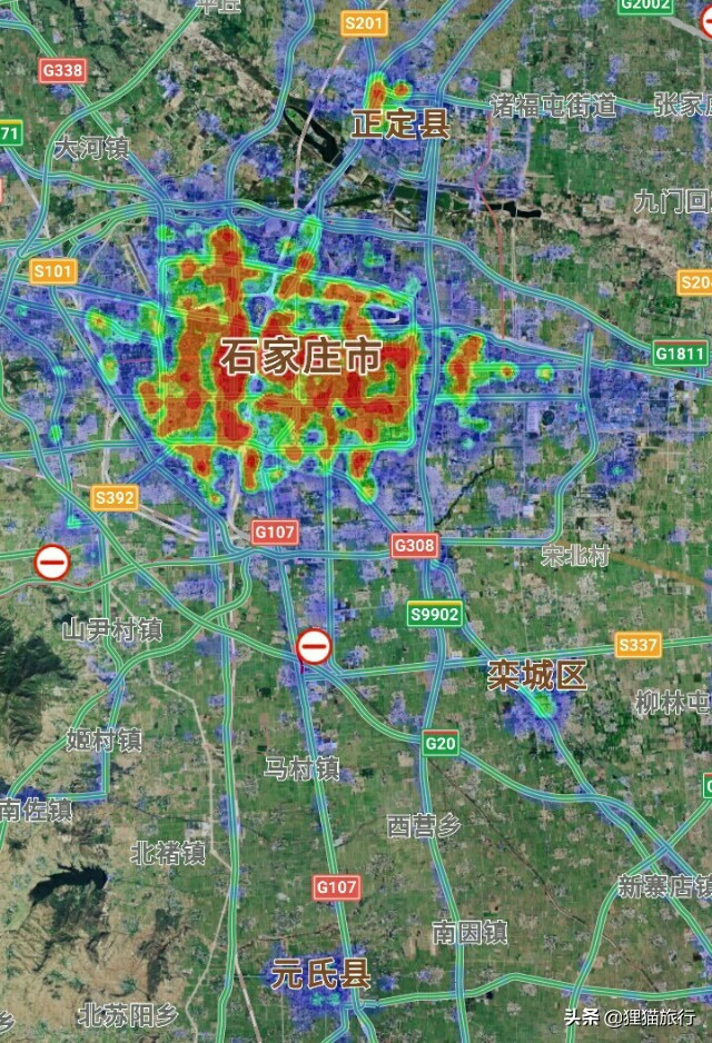 石家庄济南太原热力图,济南与石家庄热力图