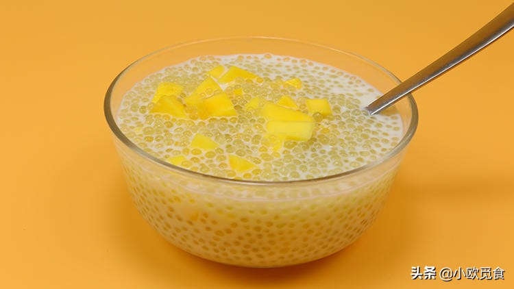 芒果椰汁西米露的做法没有榨汁机,芒果椰汁西米露的做法