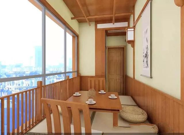 阳台设计20厘米地台榻榻米好看么,客厅阳台的榻榻米休闲区怎么设计