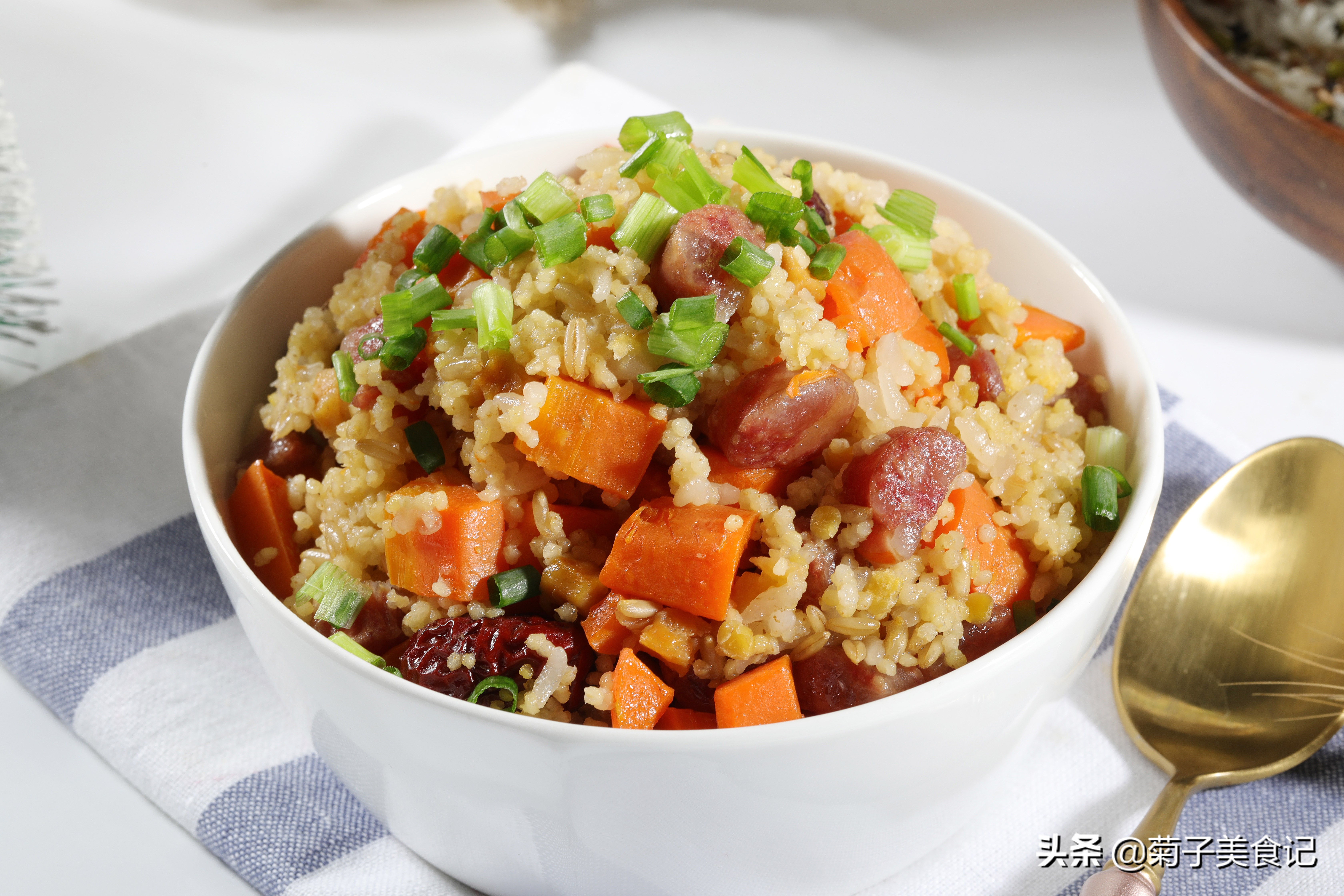 过年做腊肠,杂粮腊肠饭