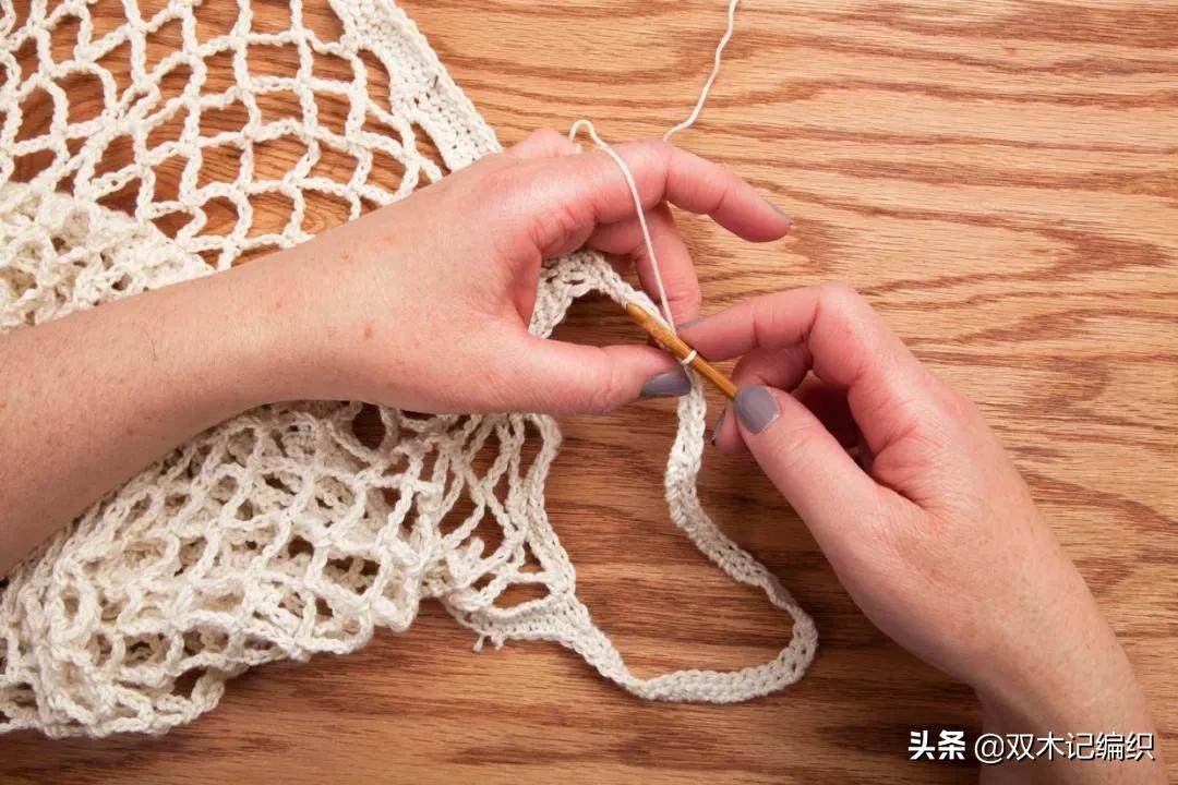 自己动手钩个小包,超实用钩织购物袋图解