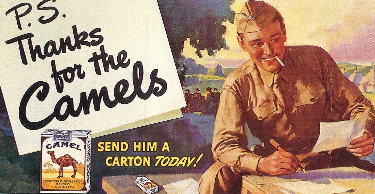 二战美军香烟硬通货,抗日战场我国将领抽骆驼牌香烟