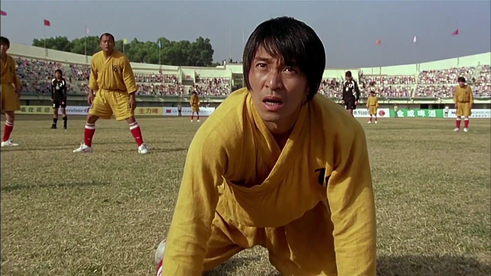 少林足球周星驰傲娇的画面,少林足球周星驰最后一笑镜头