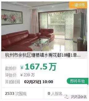 杭州余杭房产捡漏,余杭捡漏房首付52万
