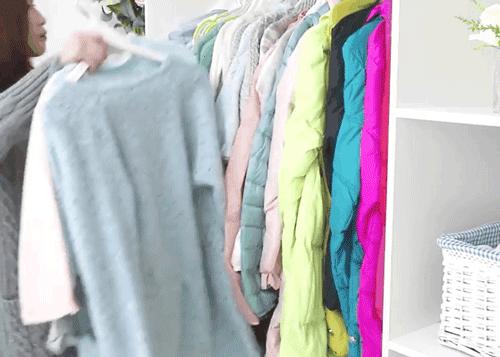 衣服怎么收纳可以防止发霉不会皱,换季衣服怎么整理没折痕