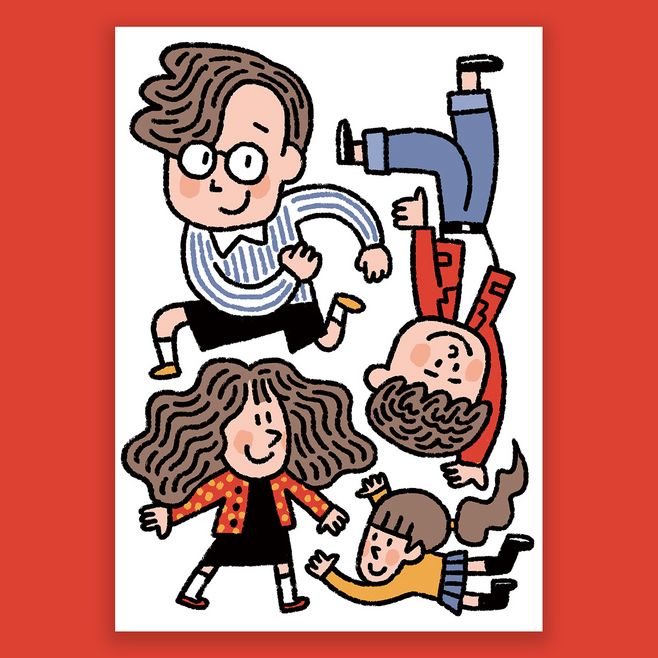 超可爱的手绘简笔画,简单的Q版简笔人物绘画