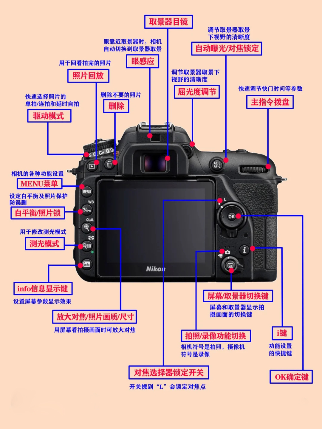 相机按钮功能简介,相机中常用的功能键使用方法