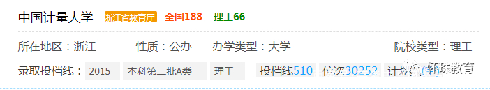 质检第一校——中国计量大学