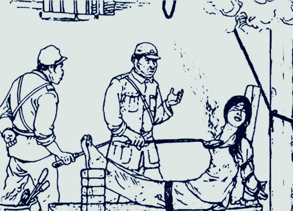 民间故事：鬼子上门要花姑娘，老爷不肯交死了，躲着的家丁怒了