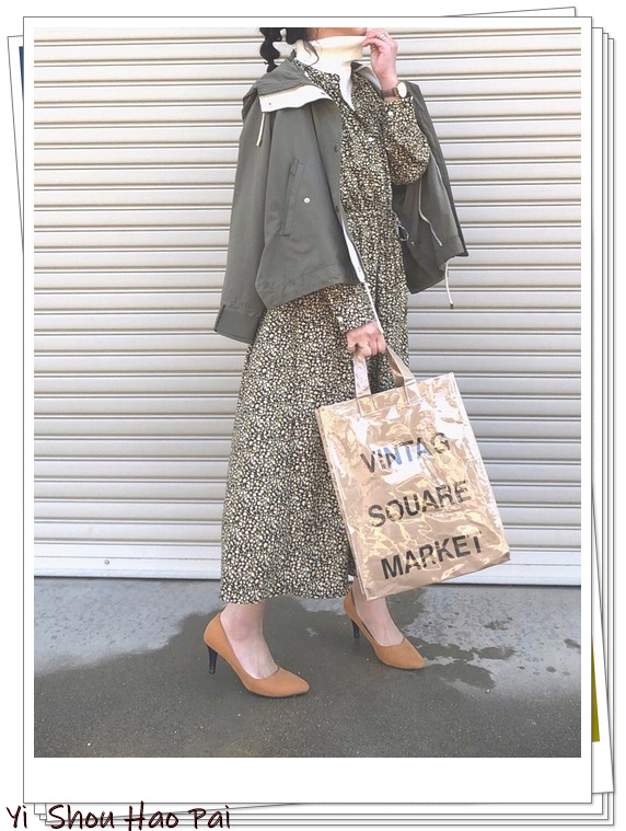 休闲风宽松连帽外套穿搭,日系防风连帽外套搭配