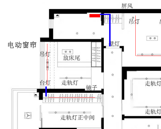 140平无主灯水电材料需要多少钱,客厅电灯开关插座布局图