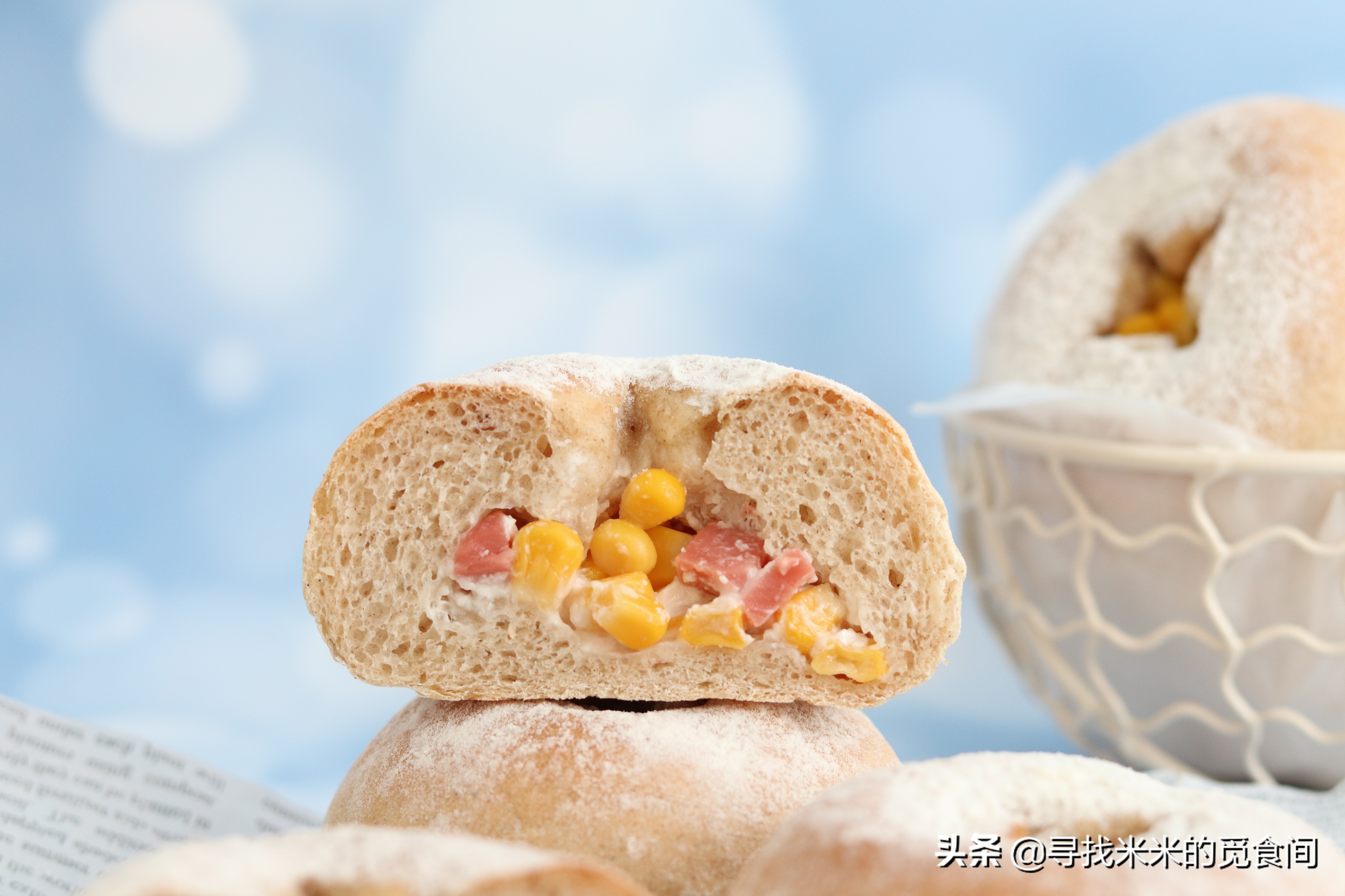 快手菜手撕面包的做法 (一次性发酵全麦小餐包怎么做)