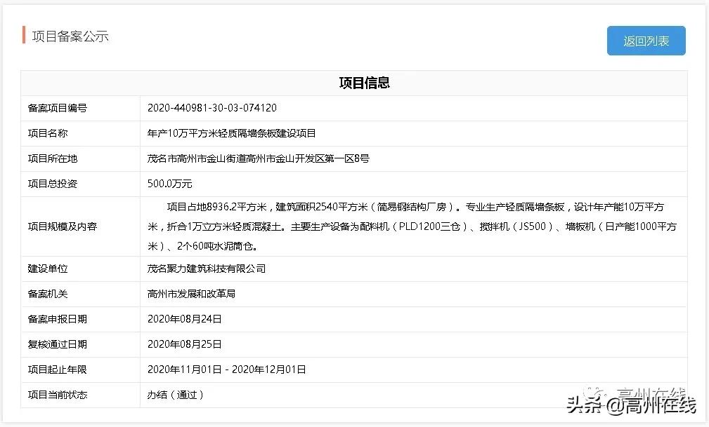 高州市2024项目投资计划,广东高州最新投资项目新闻