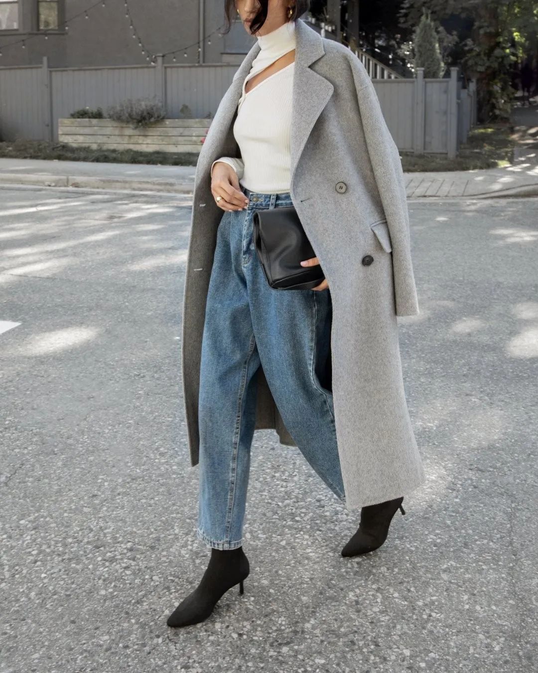 显高毛呢大衣,毛呢大衣正确穿搭