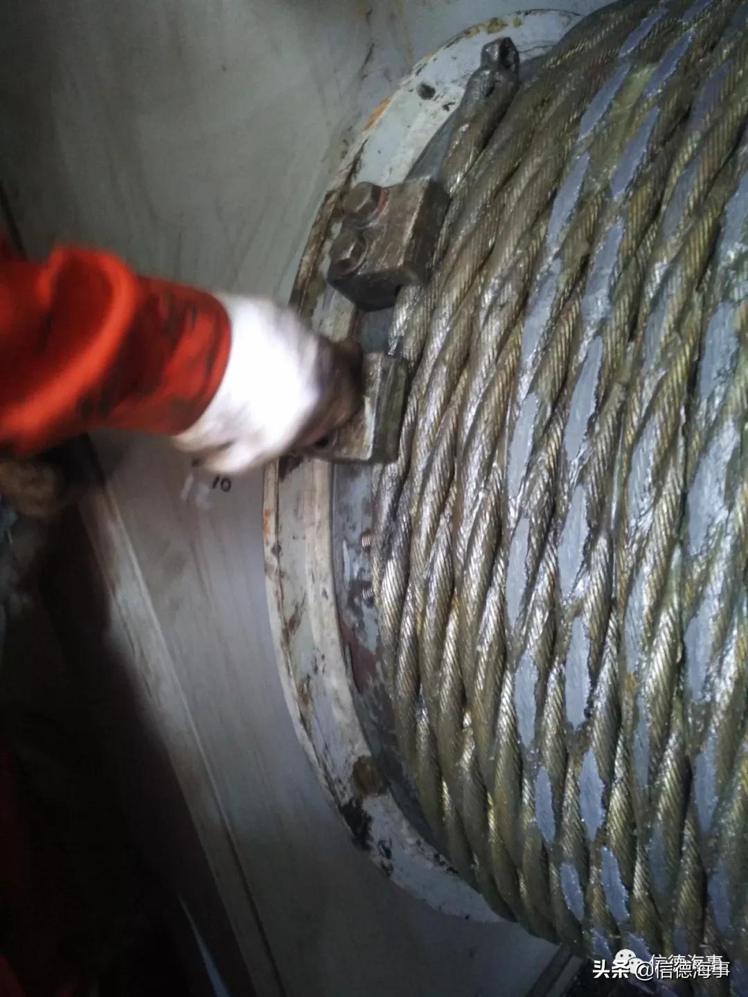 如何给DECKCRANE换钢丝——最后一步，换HOISTING钢丝