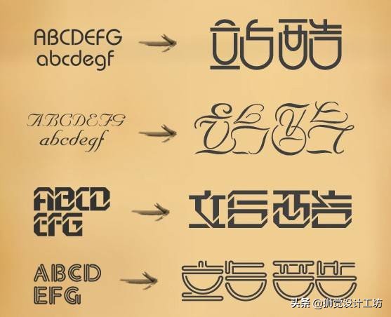 凡字创意字体logo设计,字体设计17种创意方法