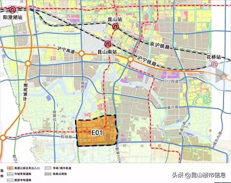 昆山城东官方最新发展规划,昆山3区8镇分布图
