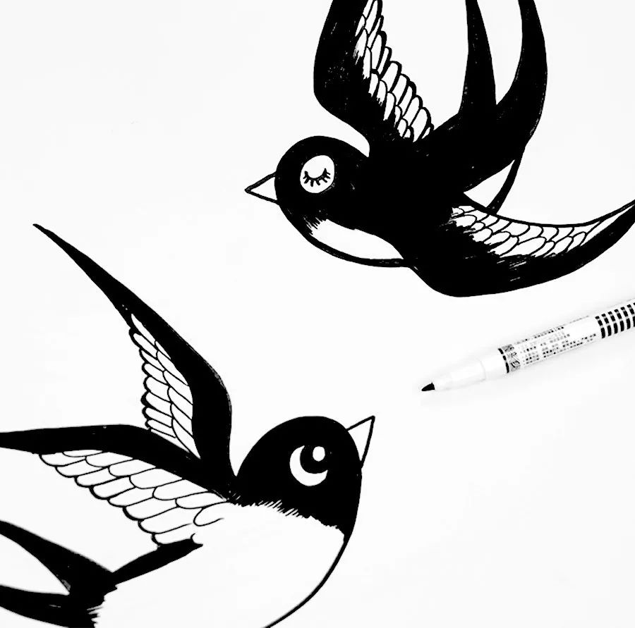 桃花开儿童画,桃花开燕归来的儿童画教案