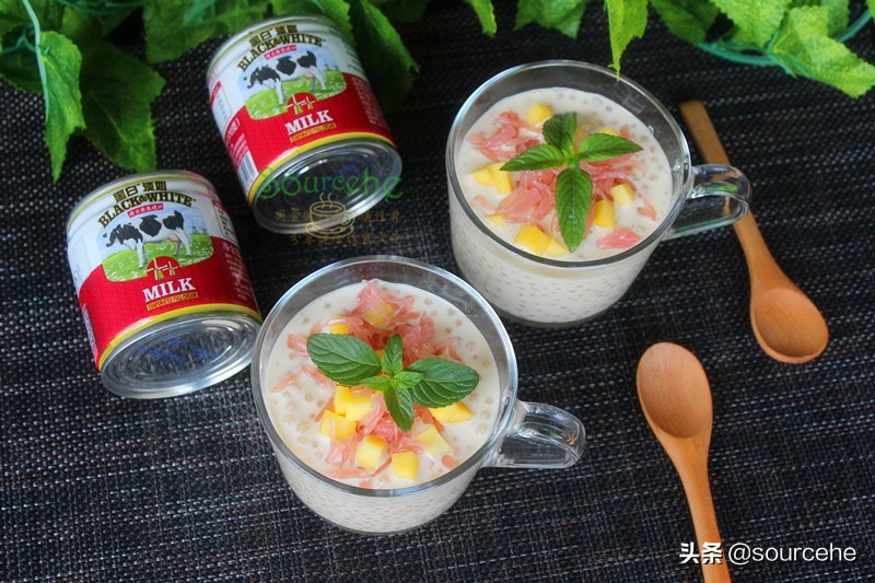 港式甜品杨枝甘露做法,夏季最in的甜品杨枝甘露