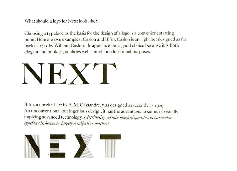 保罗设计商标,乔布斯next电脑外观