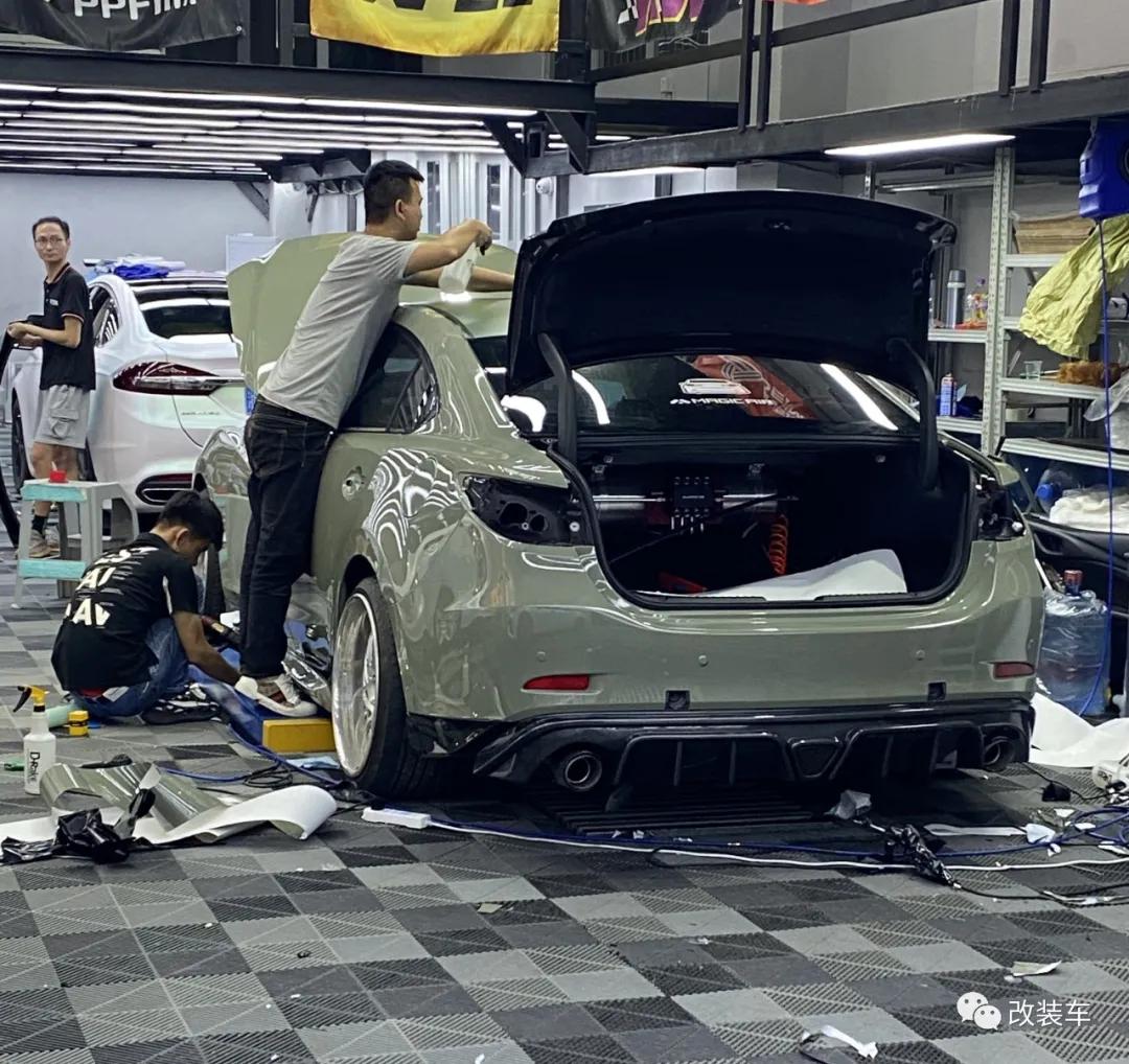 马自达阿特兹改装外观全过程,2018款马自达阿特兹改装