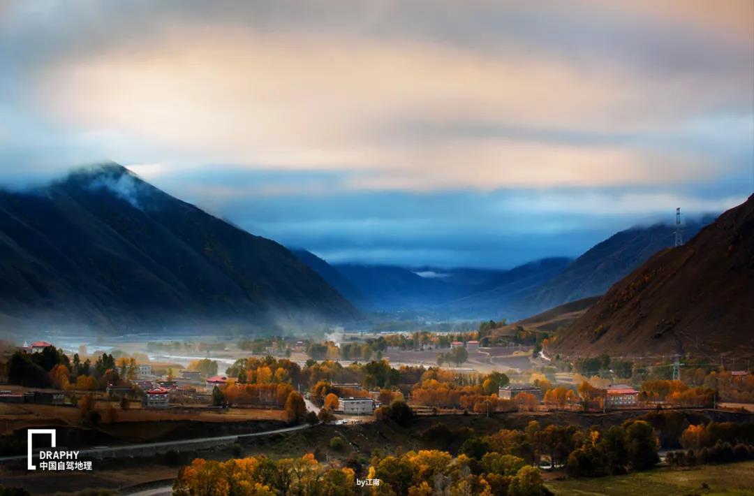 川西赏秋自驾游最佳路线图,川西最美秋色环线