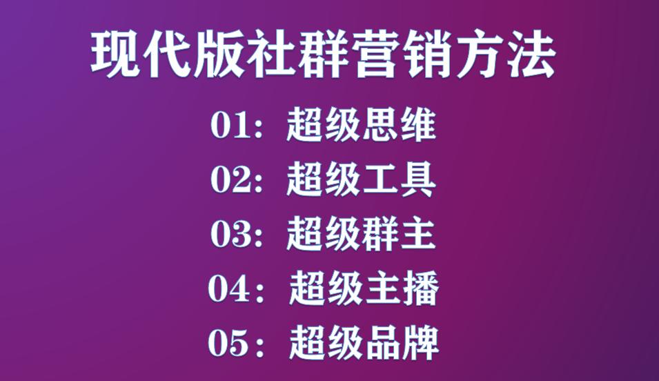 揽客魔线上课程,社群营销如何让客户进店