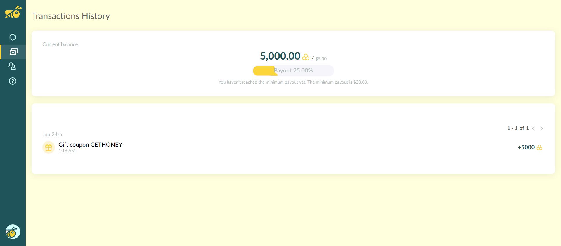 honeygain正常挂8小时多少收入,honeygain没有加收益是怎么回事