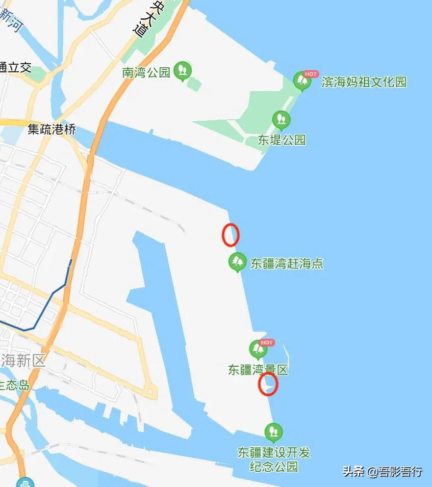 天津自驾东疆港看海,天津东疆黄金海岸自驾游