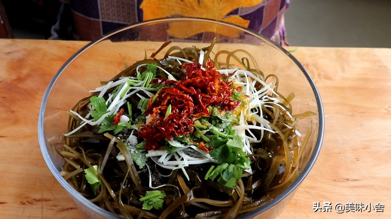 凉拌海带丝里面加什么可以去腥味,凉拌海带丝怎么去掉海带丝的腥味