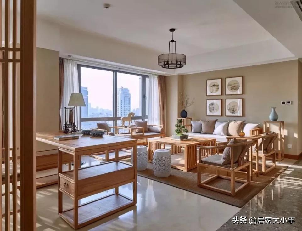 小户型实木沙发装修图,小户型沙发高端大气上档次