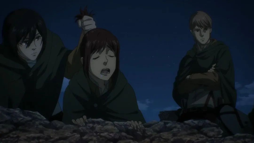 三笠艾伦和阿明,三笠第一次看见艾伦变巨人