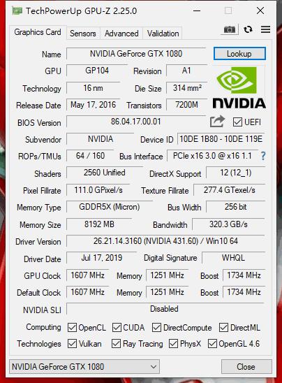 1699元gtx1080,200块钱买的gtx1660ti