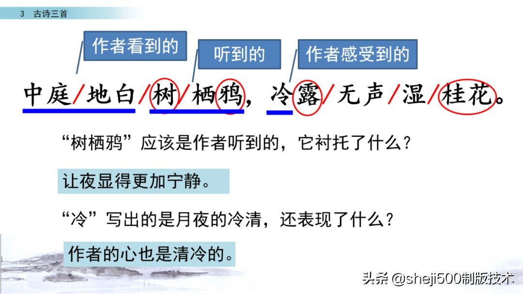 预习第3单元古诗三首六下,六年级下册语文3古诗三首知识点