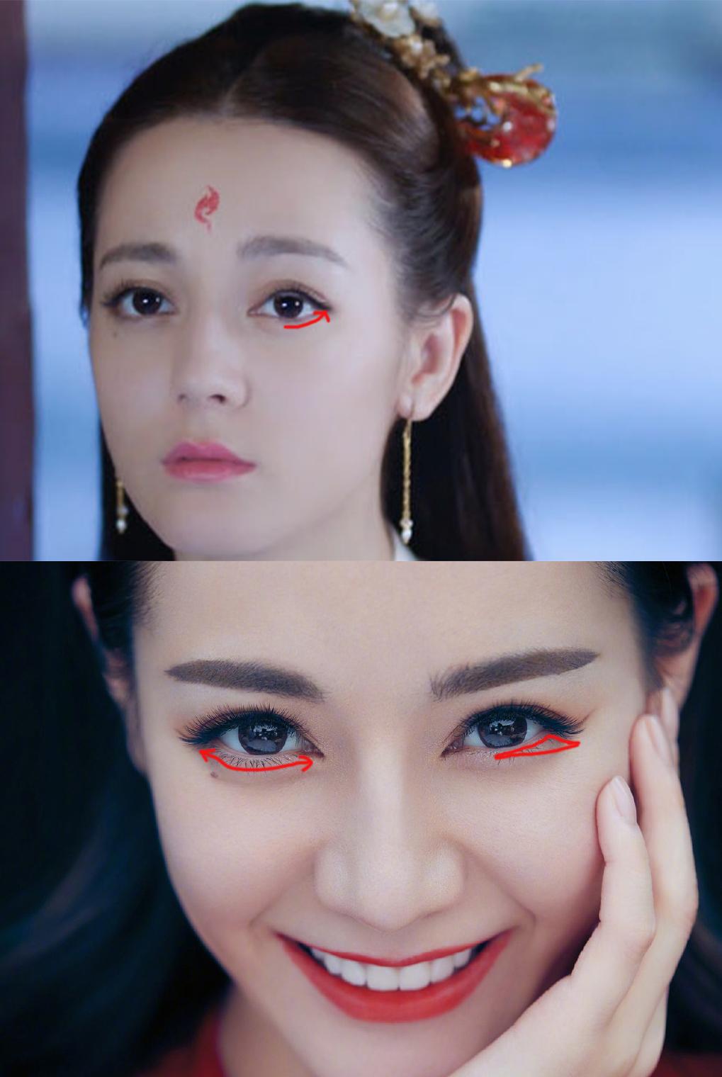 热巴眼妆怎么画显大又干净,热巴眼妆画法