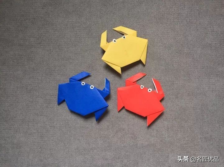 跟宝贝一起完成小螃蟹手工制作,手工制作幼儿园简单手工螃蟹