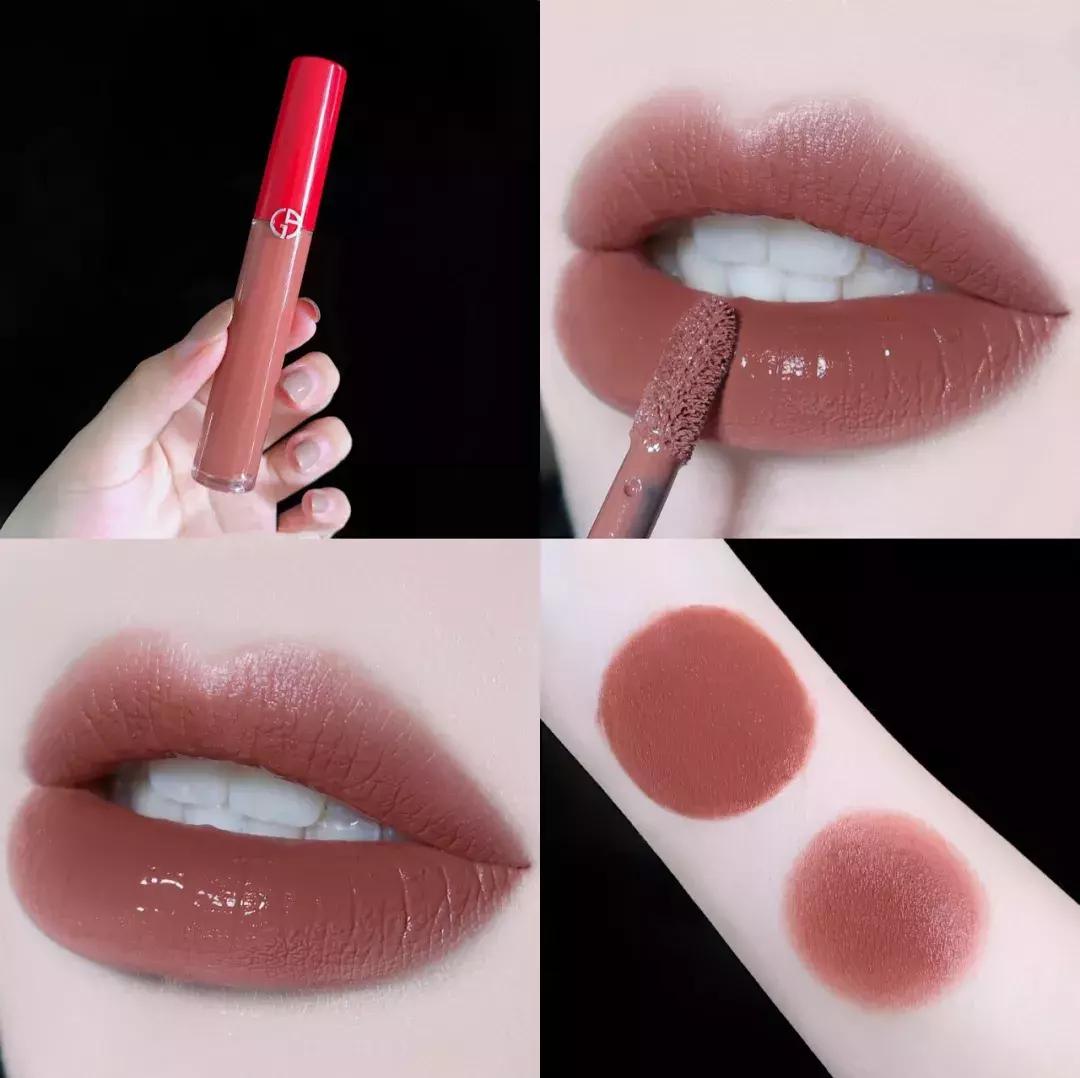 阿玛尼黄皮适合的口红唇釉,阿玛尼红管唇釉口红