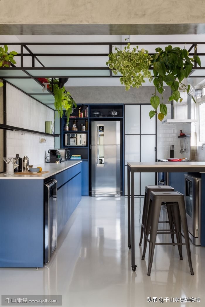 自然风格植物墙效果图,植物墙结合空间设计图