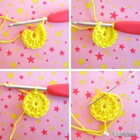 学毛线钩花一学就会简单,新手学毛线钩花