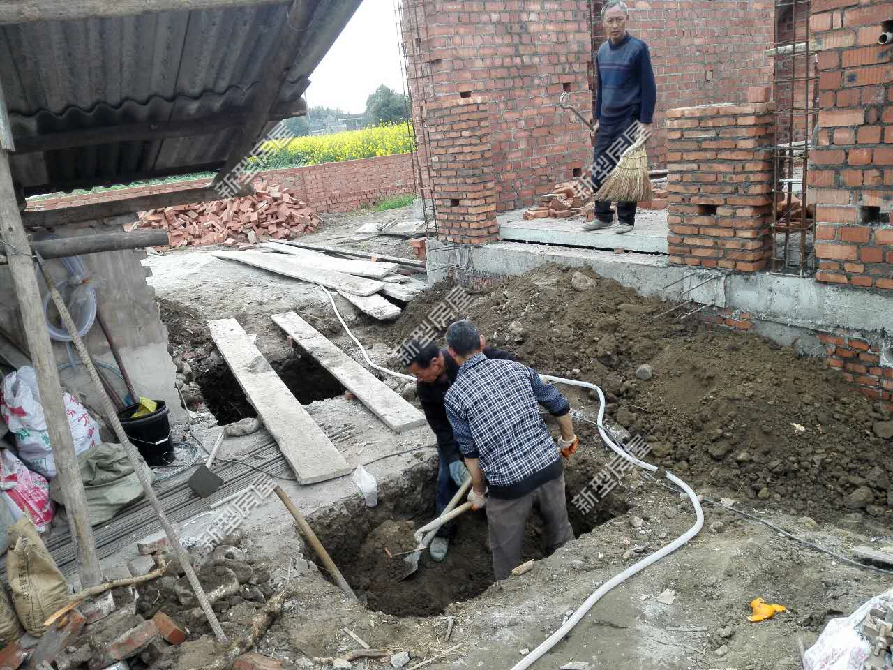 农村化粪池原理最后水去哪里了,农村化粪池原理与尺寸图