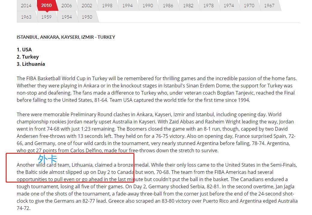 到底谁谣传男篮400万买外卡，FIBA规则出来了，花钱是不存在的事