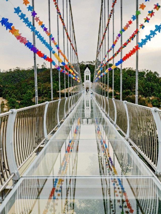 吓尿玻璃桥视频,深圳最新玻璃桥