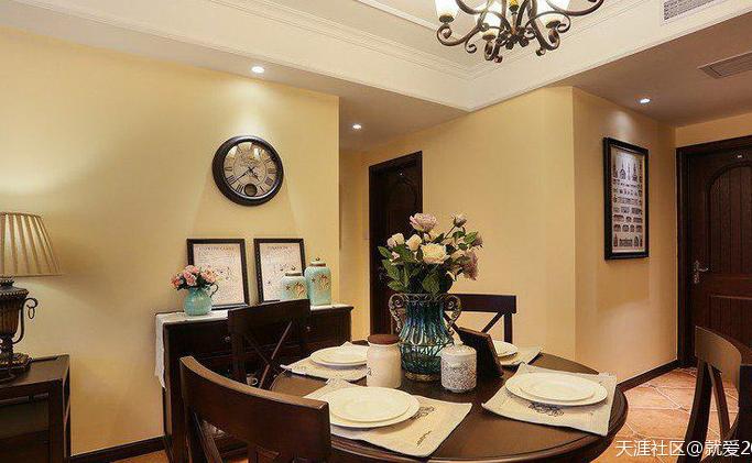 128平美式乡村风格,122平美式乡村风格