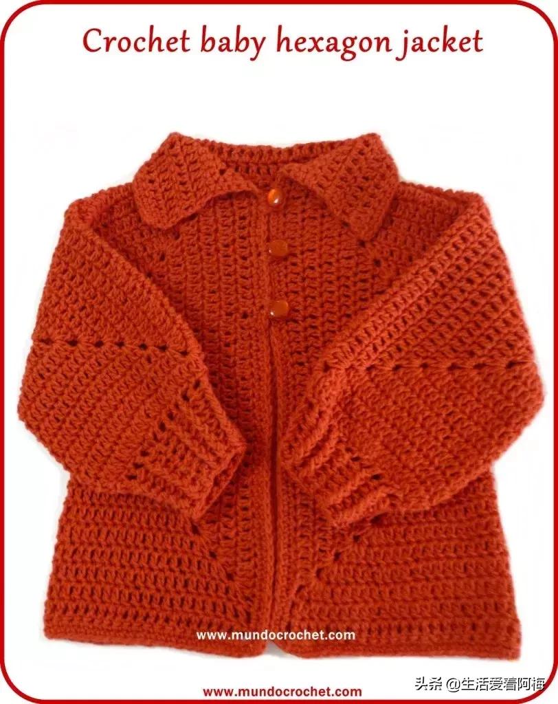 钩织冬季儿童毛衣图解,儿童内搭毛衣钩织教程完整版