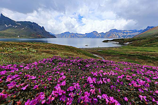 冰沟河天池瀑布,古风瀑布