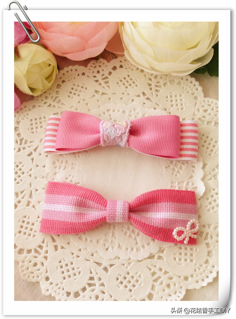 蝴蝶结发饰手工制作布艺,如何自制手工蝴蝶结发饰