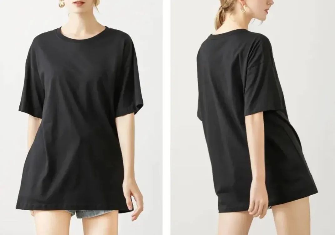 12-15白色纯棉t恤,400g重磅纯棉t恤不掉色