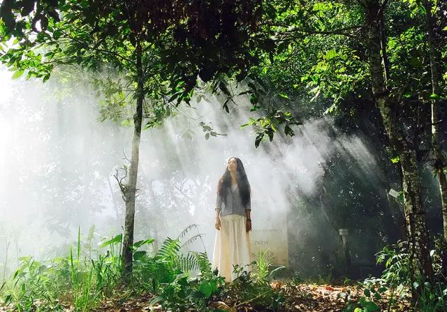 29岁不当记者，追随德国老公守护雨林，两女儿宛如天使，可不上学