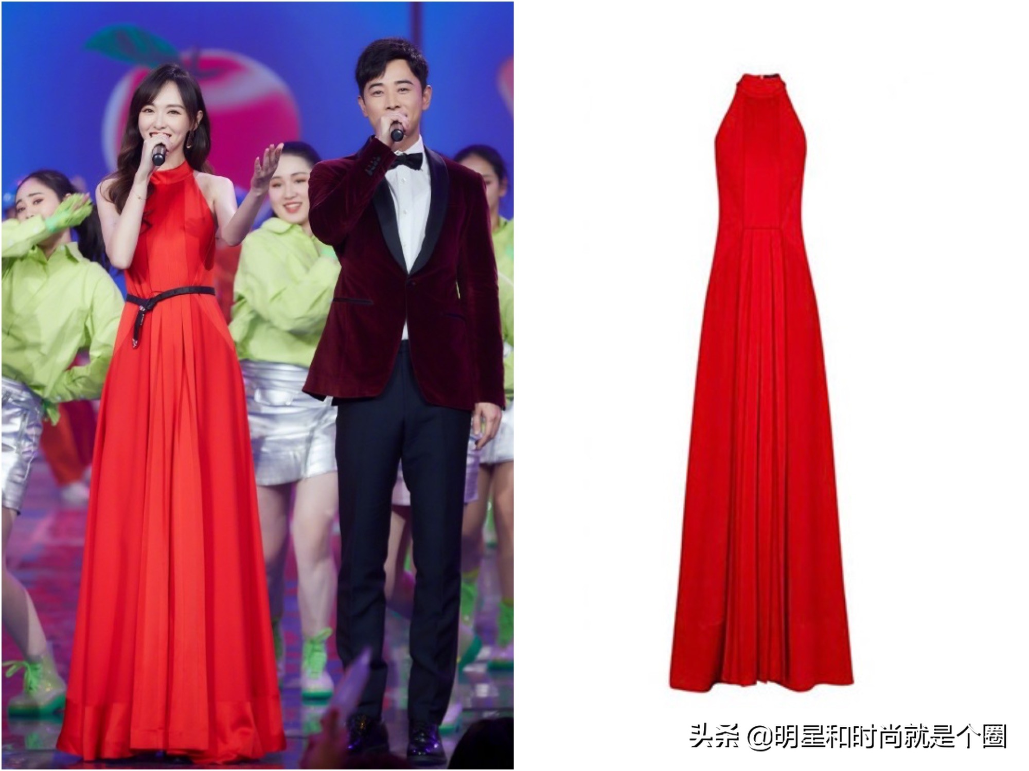 着红装的唐嫣美到冒泡,你穿起来真好看抖音